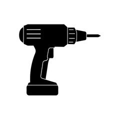 electric drill isolated on white