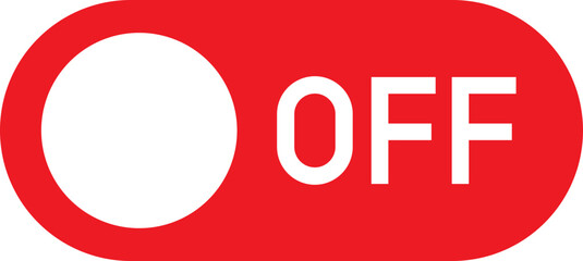 Power Off Button icon in flat. isolated on transparent background