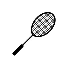 badminton racket and shuttlecock