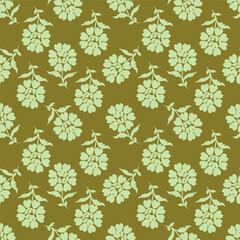 textile design with beautiful flowers pattern image