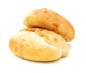 Breads isolated on white background
