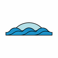 sea waves vector illustration