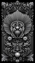 Fototapeta premium Ornate Panel Design - Dark Art