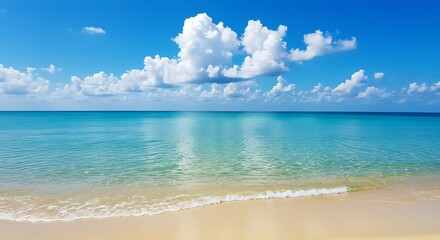 Fototapeta premium Azure Embrace: Noontide Calm AI Generated