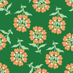 textile design with small flowers pattern image