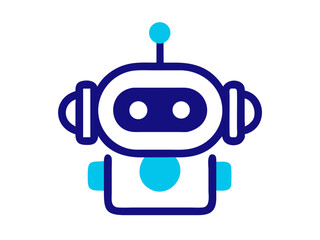 robot logo vector design