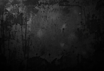 Obraz premium Dark Grunge Texture with Splatters and Scratches for Abstract Background
