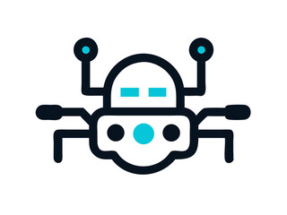Fototapeta premium robot logo design 