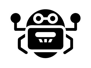 robot logo vector design