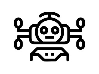 robot logo vector design