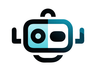 robot logo vector design