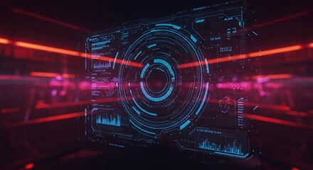 Neon Pulse: Digital Core AI Generated
