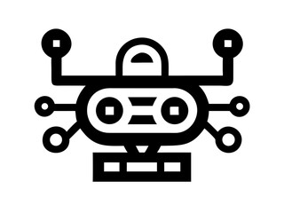 Fototapeta premium robot logo vector design