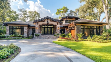 Luxury Craftsman Style Home in Florida