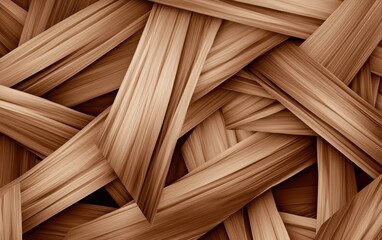 Close-up fiberboard texture with compressed wood fibers, neutral brown tone and matte finish, board texture, construction and furniture surface material