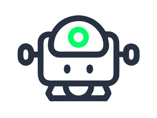 Obraz premium robot logo 