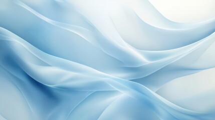 Fototapeta premium Abstract Blue Fabric Waves