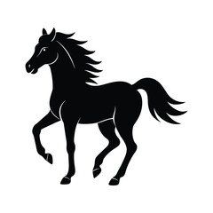 Obraz premium horse silhouette art