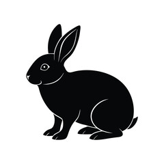 rabbit silhouette art