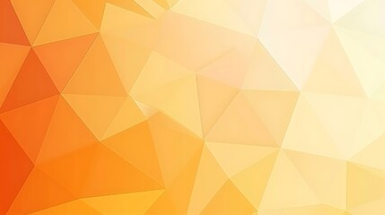 Geometric shapes form an abstract gradient of orange and yellow hues