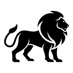 Fototapeta premium Lion Silhouette King Lion Silhouette style vector illustration