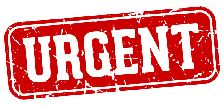 urgent rectangular sign. urgent stamp