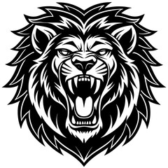 A majestic tiger emerging from a lush, vibrant rainforest, surrounded by tropical plants and orange flowers, showcasing its striking fur and intense gaze.