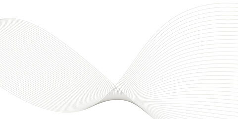 Abstract wavy grey blend liens technology abstract lines on white background. Digital frequency track equalizer. Vector illustration, Wavy stylized it make using blend tool.