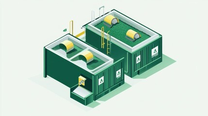 Modern Wastewater Treatment Facility Design Concept