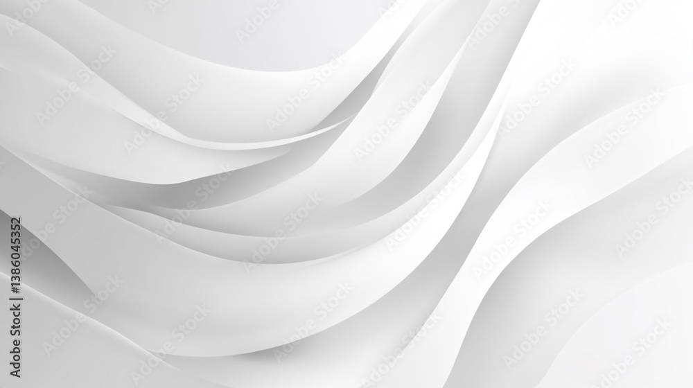 Wall mural smoke abstract background idea. abstract wave pattern in white, abstract white and grey background