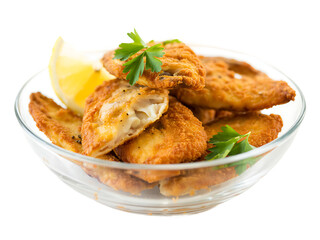 Isolated Crispy Fried Fish
