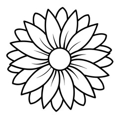 white flower on black background