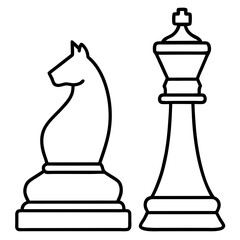 black chess board