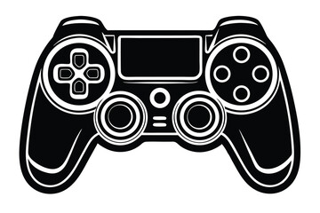 Game pad icon. Game controller silhouette vector design, Video game controller, joystick illustration, minimalist line art drawing of a video game controller