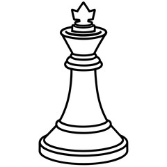 Fototapeta premium black chess queen