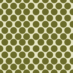 Vector seamless background with circles in pastel colors