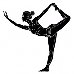 The Art of Flexibility Standing Split Silhouette