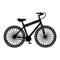 bicycle on white background