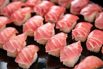 おいしい鮪の握り