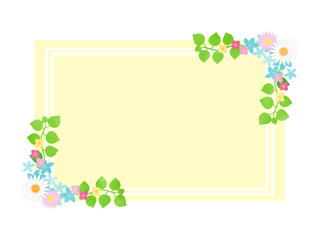 花 フレーム マーガレット 背景