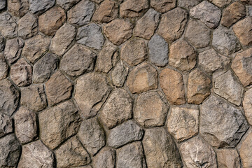 background texture of the stone wall of the old castle. Stone wall as a background or texture.