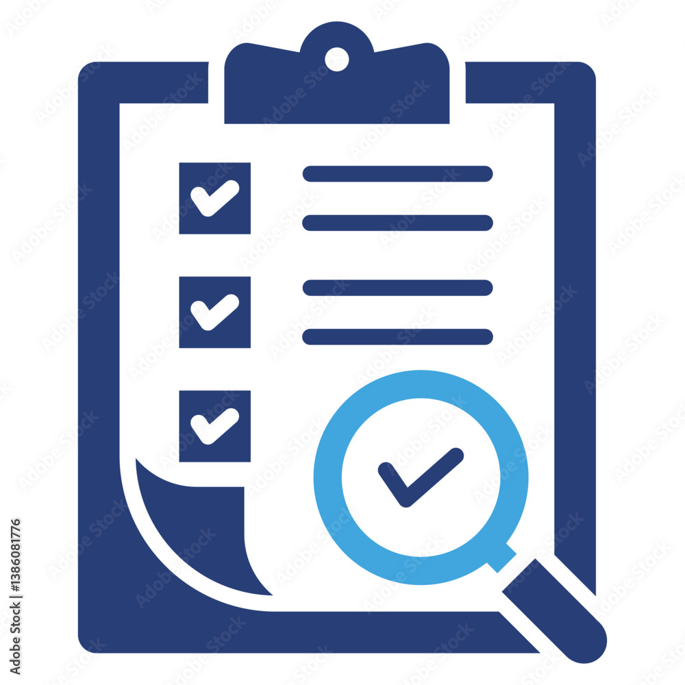 Poster validity two color icon