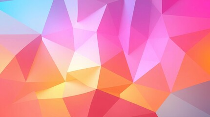 Obraz premium abstract colorful background with geometric triangles pattern texture