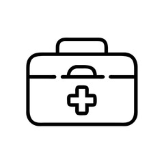Obraz premium First Aid Kit Icon in Minimalist Style 
