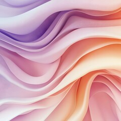 Obraz premium Dreamy pastel fluid waves with modern 3D texture 