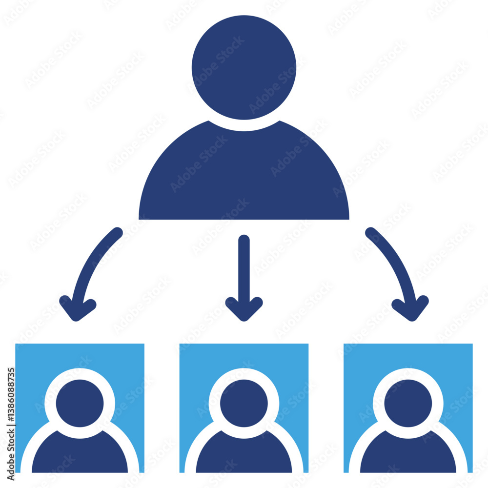 Poster delegate two color icon