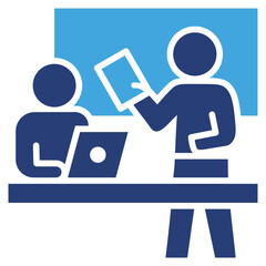 Focus Group Two Color Icon