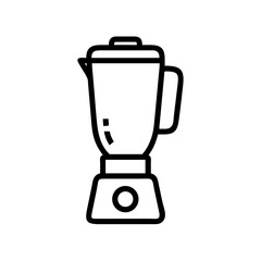 Kitchen blender illustration in minimalist style  