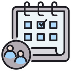 Appointment Lineal Color Icon