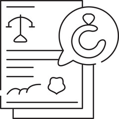 Divorce certificate  icon 